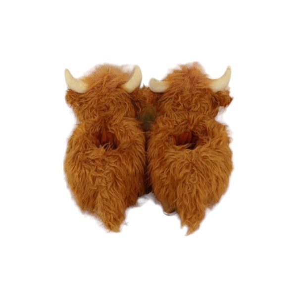 Adorable Highland Cow Fluffy Warm Slippers (5)