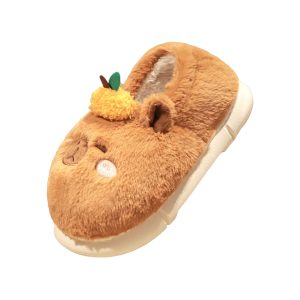 Adorable Highland Cow Plush Christmas Slippers (3)