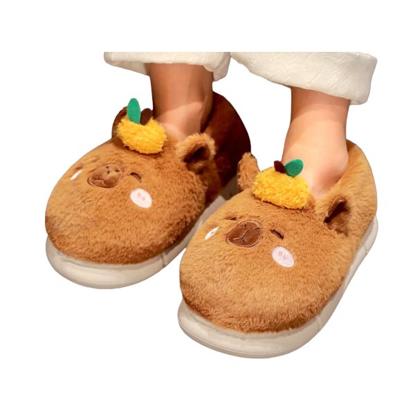 Adorable Highland Cow Plush Christmas Slippers (4)