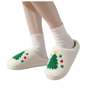 Christmas Tree Slippers, Women’s House Shoes - 3-PhotoRoom