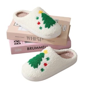 Christmas Tree Slippers, Women’s House Shoes - 4-PhotoRoom
