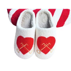 Classic Heart Women's Cozy Valentine Slippers (2)