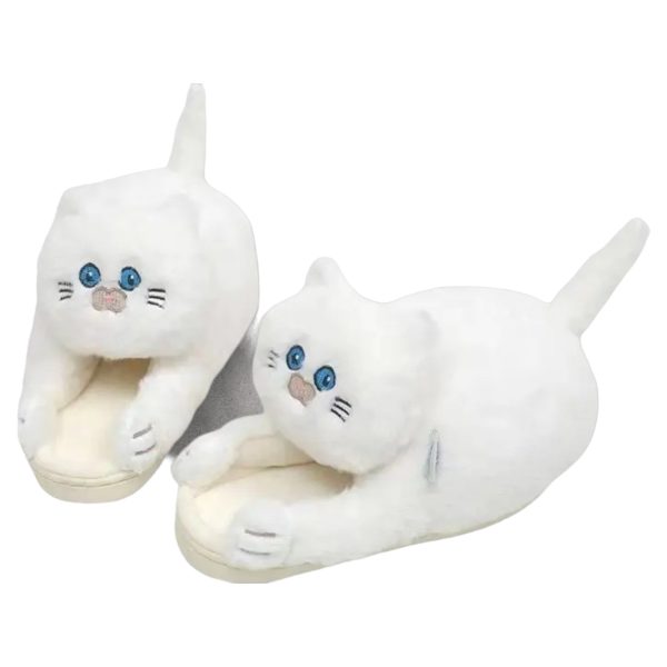 Cuddly Hug Cat Slippers - Funny and Cute Gift for Women and Men (One Size 35-43) - 2-PhotoRoom
