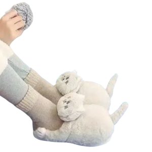 Cuddly Hug Cat Slippers - Funny and Cute Gift for Women and Men (One Size 35-43) - 5-PhotoRoom