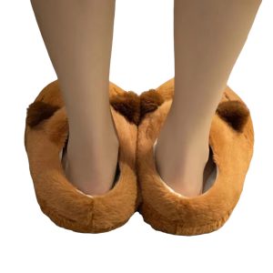 Cute Cartoon Capybara Cotton Slippers Soft, Non-slip, and Cozy Indoor Plush Shoes One Size 35-42 - 4-PhotoRoom