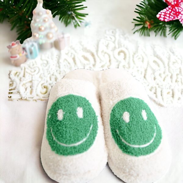 Cute Soft Comfy lounge slippers Happy Face Cozy Slippers Winter Slippers Fluffyhome slippersbridal party gift ideaholiday gift - 8-PhotoRoom(3)