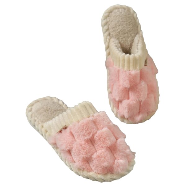 Fashionable Winter Fur Slippers - Faux Warmth (4)