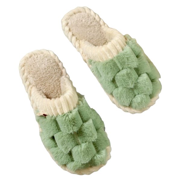 Fashionable Winter Fur Slippers - Faux Warmth (6)