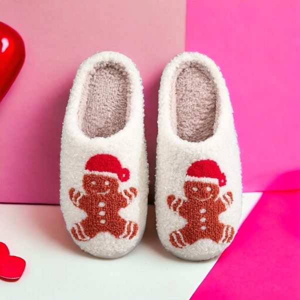 Gingerbread House Shoes, Christmas Women’s Slippers - 1-PhotoRoom(2)