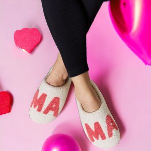 Melody MAMA Pattern Cozy Slippers (10)
