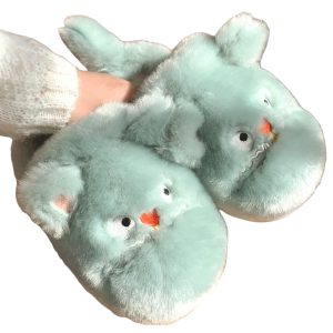 New Cute Cats Faux Plush Fur Winter Women's Slippers - Soft and Warm Home Cotton Shoes - 2-PhotoRoom