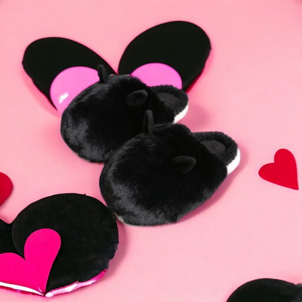 PS Fur Slippers with Cute Ears ·Cozy Slippers·Slippers for Women·House slippers·Winter Slippers·Soft·ComfyLuxe - 2-PhotoRoom(1)