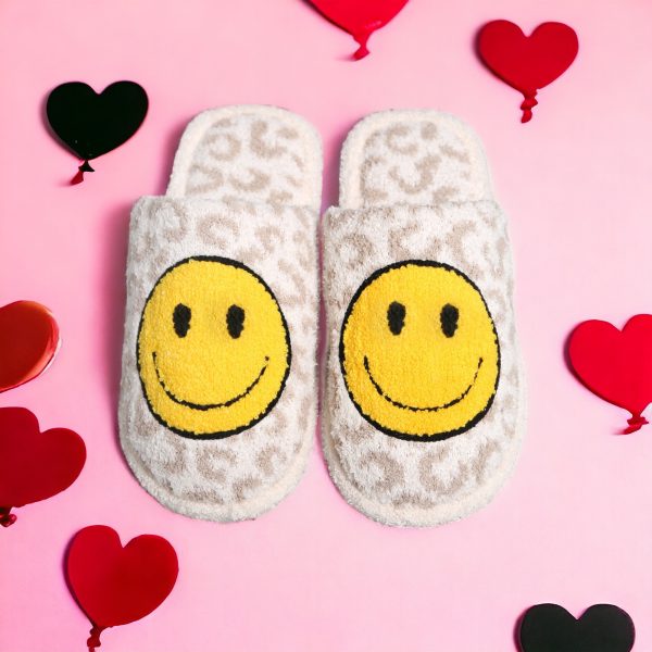 PS Its in! LeopardHappy Face Slippers·Leopard Slippers·Cozy Slippers·Super Soft·ComfyLuxe - 7-PhotoRoom(1)