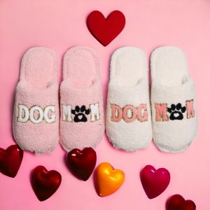 PS New! Dog Mom Sequin Slippers·Home Slippers·Cozy Slippers·Slippers for Women·Soft Slippers·ComfyLuxe - 1-PhotoRoom(1)