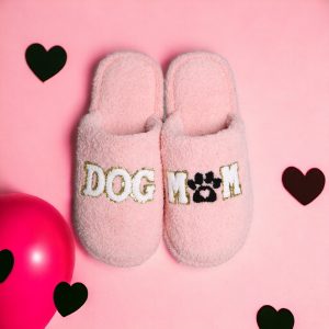 PS New! Dog Mom Sequin Slippers·Home Slippers·Cozy Slippers·Slippers for Women·Soft Slippers·ComfyLuxe - 2-PhotoRoom(1)