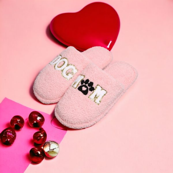 PS New! Dog Mom Sequin Slippers·Home Slippers·Cozy Slippers·Slippers for Women·Soft Slippers·ComfyLuxe - 3-PhotoRoom(1)