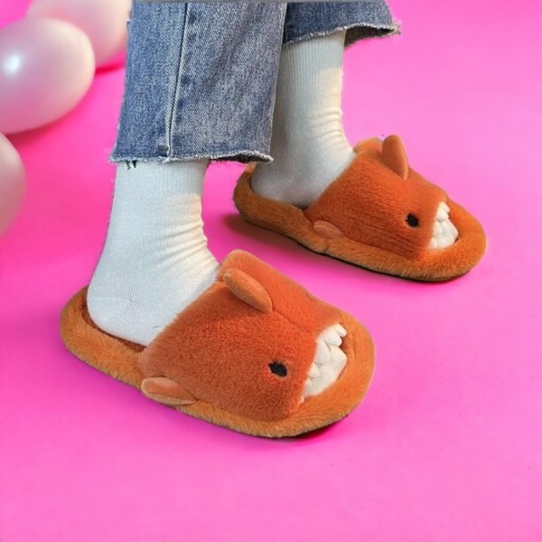 Shark Slippers Cozy Sharks Slides with Rubber Sole Cute, Funny House Slippers - 3-PhotoRoom(1)