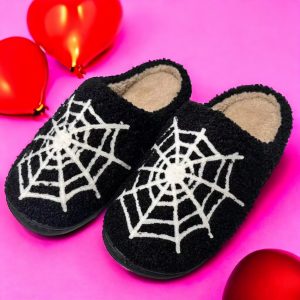Spider Halloween House Shoes, Halloween House Slippers - 1-PhotoRoom(1)