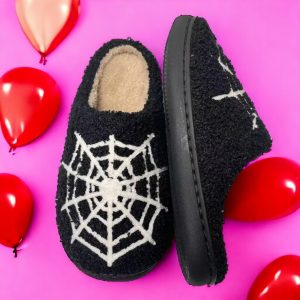 Spider Halloween House Shoes, Halloween House Slippers - 3-PhotoRoom(1)