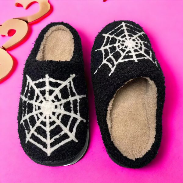 Spider Halloween House Shoes, Halloween House Slippers - 5-PhotoRoom(1)