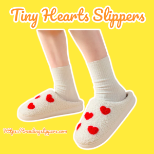 Tiny Hearts Slippers – Comfy Smiley Face Slippers for Men & Women 3