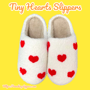 Tiny Hearts Slippers – Comfy Smiley Face Slippers for Men & Women