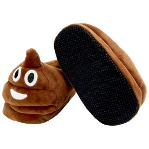 Unisex Poop Cartoon Indoor Thickening Warm Plush Slippers Cozy Winter Shoes - 5-PhotoRoom