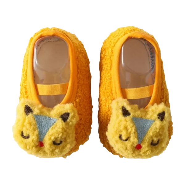 Warm and Cozy Infant Toddler Plush Slippers - Anti-Slip Indoor Shoes for Boys and Girls - 1-PhotoRoom