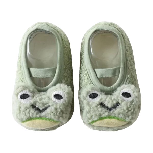 Warm and Cozy Infant Toddler Plush Slippers - Anti-Slip Indoor Shoes for Boys and Girls - 4-PhotoRoom