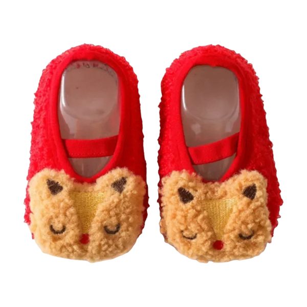 Warm and Cozy Infant Toddler Plush Slippers - Anti-Slip Indoor Shoes for Boys and Girls - 6-PhotoRoom