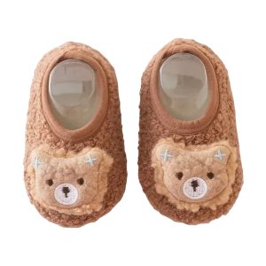 Warm and Cozy Infant Toddler Plush Slippers - Anti-Slip Indoor Shoes for Boys and Girls - 8-PhotoRoom