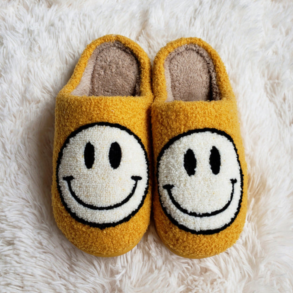 Embrace Your Inner Happiness with Smiley Face Slippers The Original Design for a Sunny Disposition
