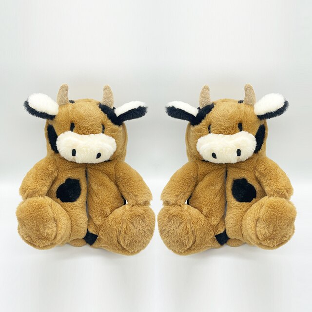 H1 Heading Highland Cow Slippers Comfort and Style Combined
