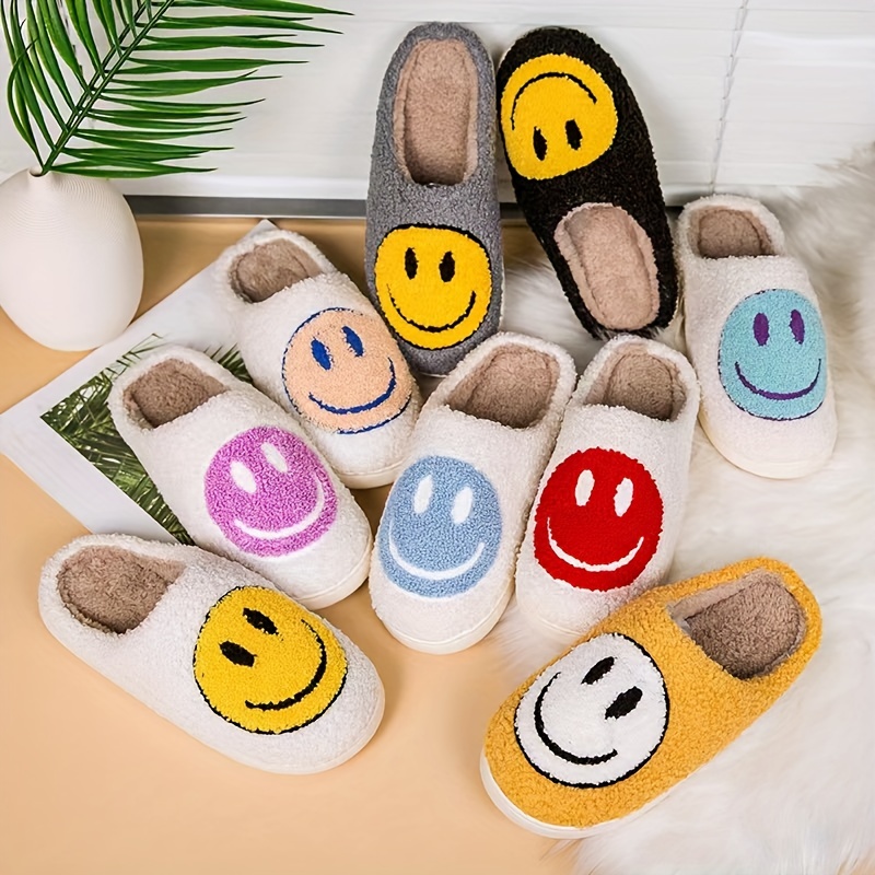 A Journey of Comfort Discover the Delightful World of Neutral Smiley Face Slippers