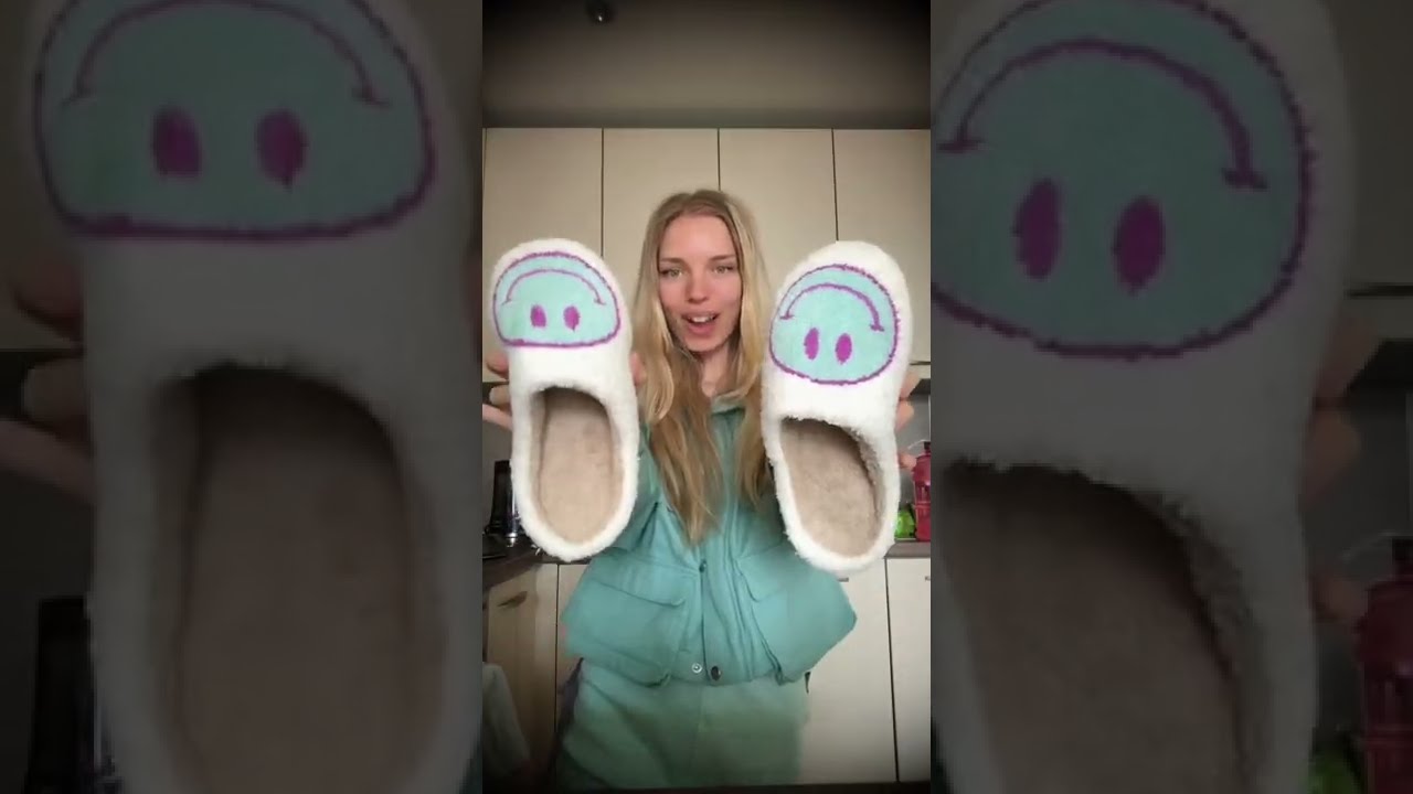 Experience the Comfort and Happiness with Fluffy Smiley Face Slippers