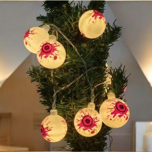 2024 Halloween Eyeballs LED String Lights - Fun Decorative Lighting for Spooky Holiday Decor