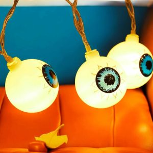 2024 Halloween Eyeballs LED String Lights - Fun Decorative Lighting for Spooky Holiday Decor