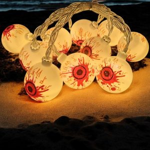 2024 Halloween Eyeballs LED String Lights - Fun Decorative Lighting for Spooky Holiday Decor