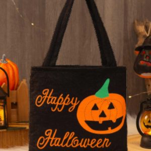 2024 Halloween Nonwoven Tote Bag - Lightweight Trick or Treat Bag, Perfect Gift for Spooky Season