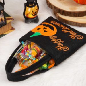 2024 Halloween Nonwoven Tote Bag - Lightweight Trick or Treat Bag, Perfect Gift for Spooky Season