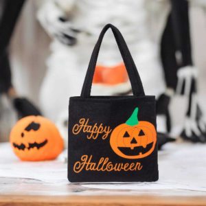 2024 Halloween Nonwoven Tote Bag - Lightweight Trick or Treat Bag, Perfect Gift for Spooky Season