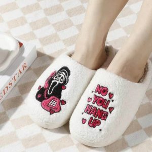 2024 Halloween Slippers for Couples - Cozy Plush Slides, Non-Slip Indoor Footwear, Perfect Gifts