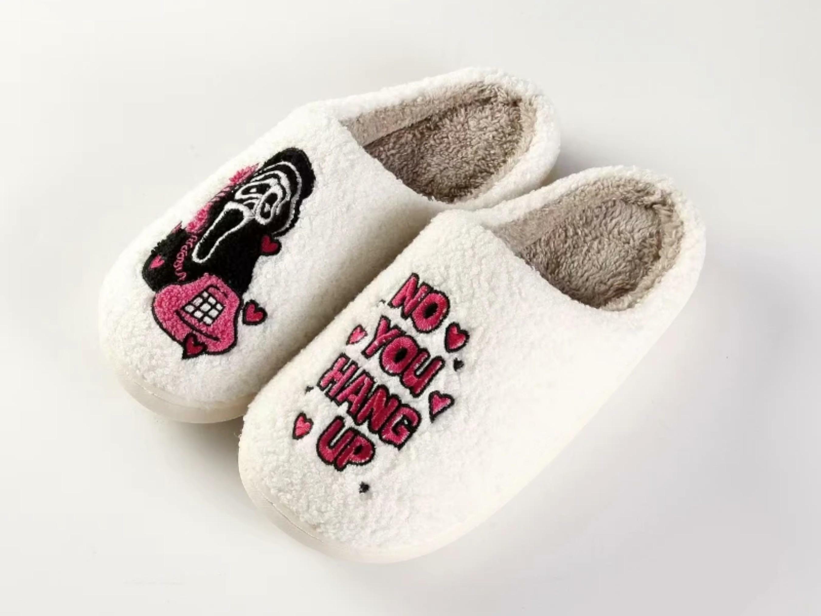 2024 Halloween Slippers for Couples - Cozy Plush Slides, Non-Slip Indoor Footwear, Perfect Gifts