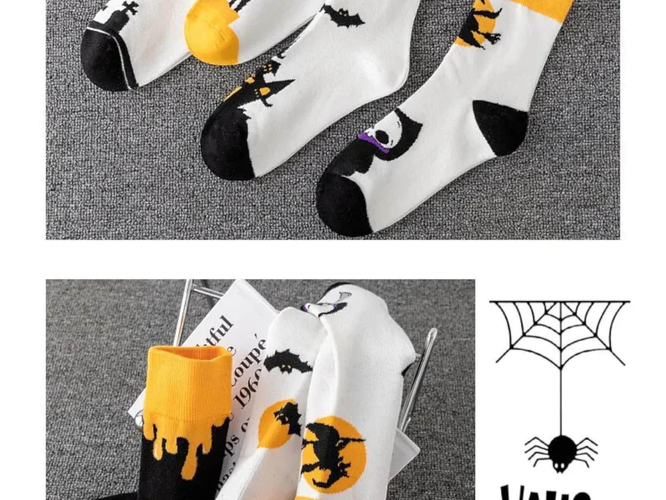 5 Pairs Halloween Novelty Graphic Slippers - Breathable, Comfortable Gift for Holiday Season