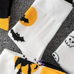 5 Pairs Halloween Novelty Graphic Slippers - Breathable, Comfortable Gift for Holiday Season