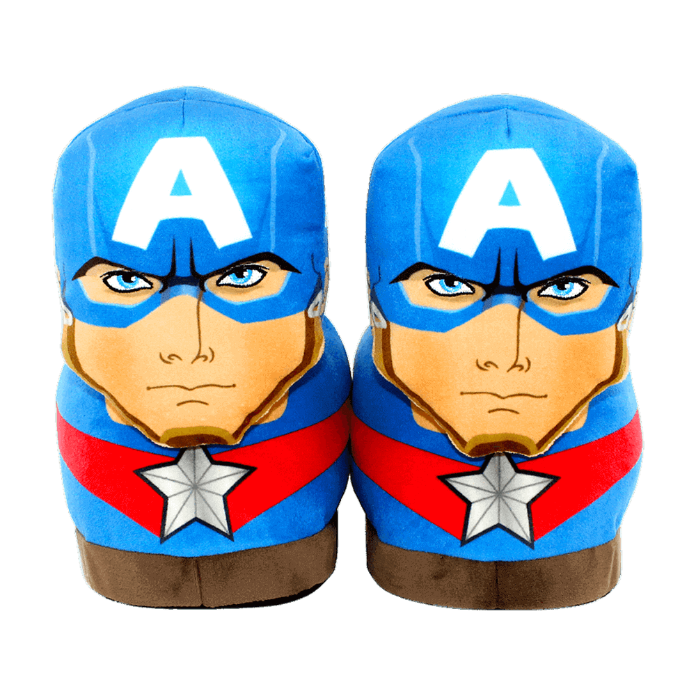 Captain America Slippers - Perfect Gift for FansHoliday Season, Halloween, or Christmas