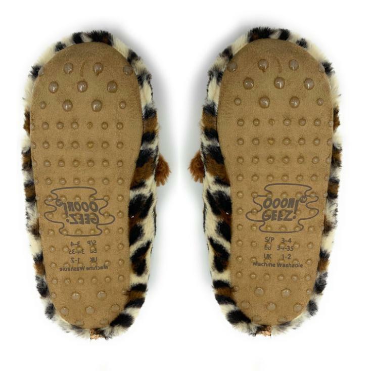 Cheetah Print Cozy Slippers - Perfect Gift for Halloween, Christmas, Valentine