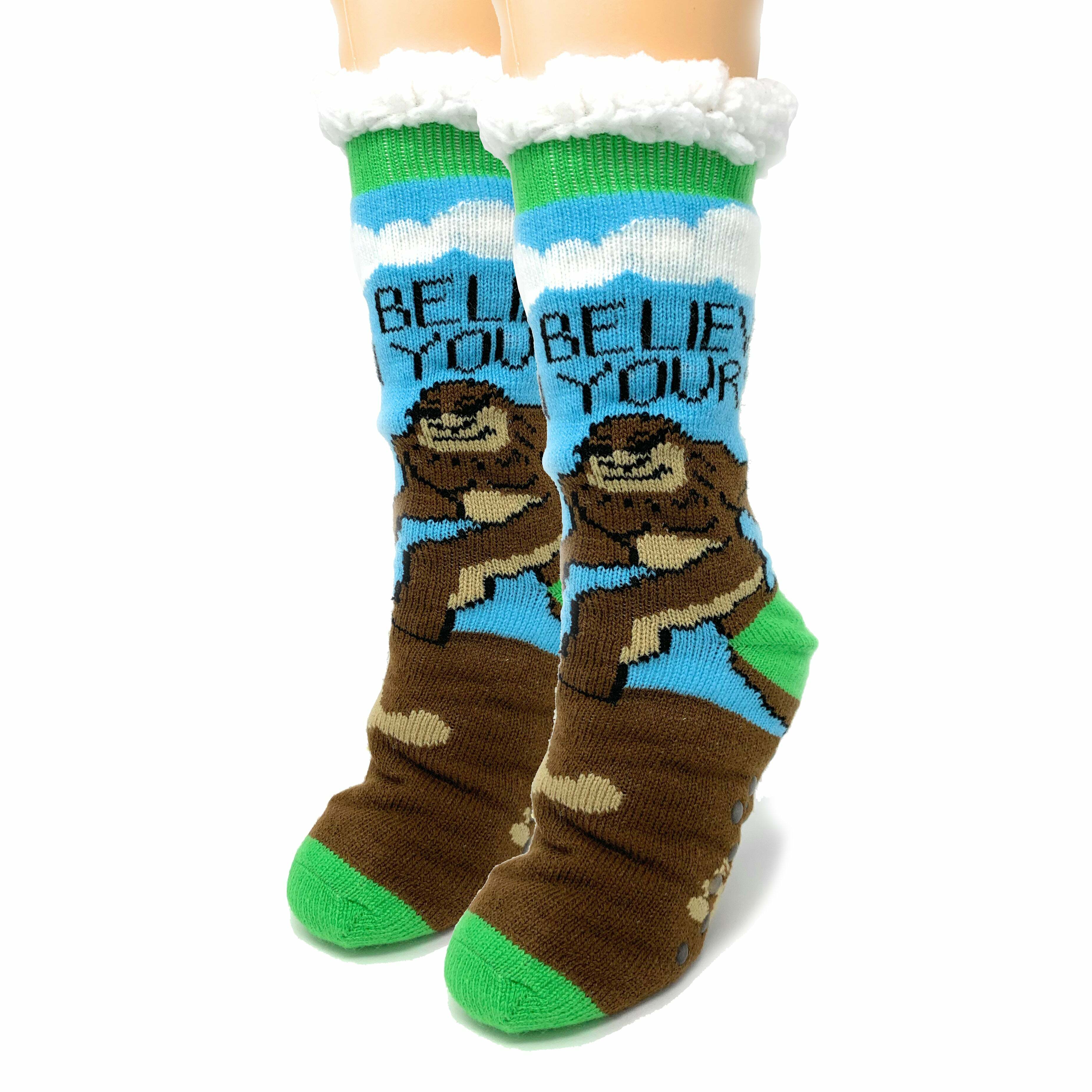 Cozy Believe Slipper Socks - Perfect Holiday Gift for Loved Ones This Season