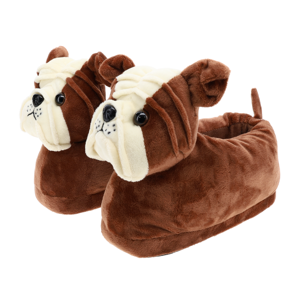 Cozy Benny the Bulldog Slippers - Perfect Gift for Halloween, Christmas, Valentine