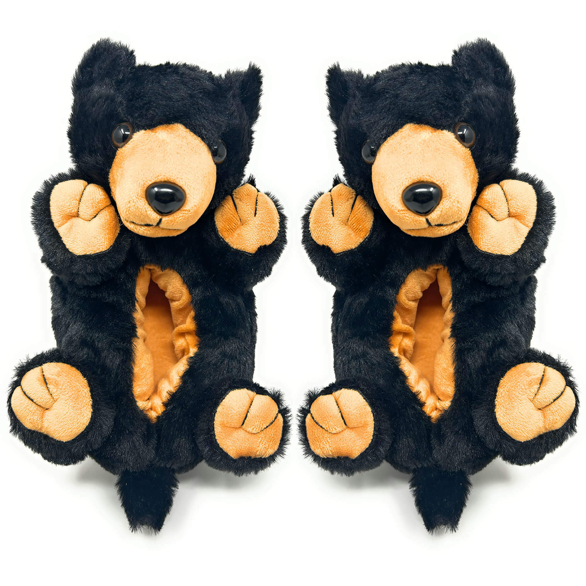 Cozy Black Bear Hugs Slippers - Perfect Gift for Halloween, Christmas, Valentine